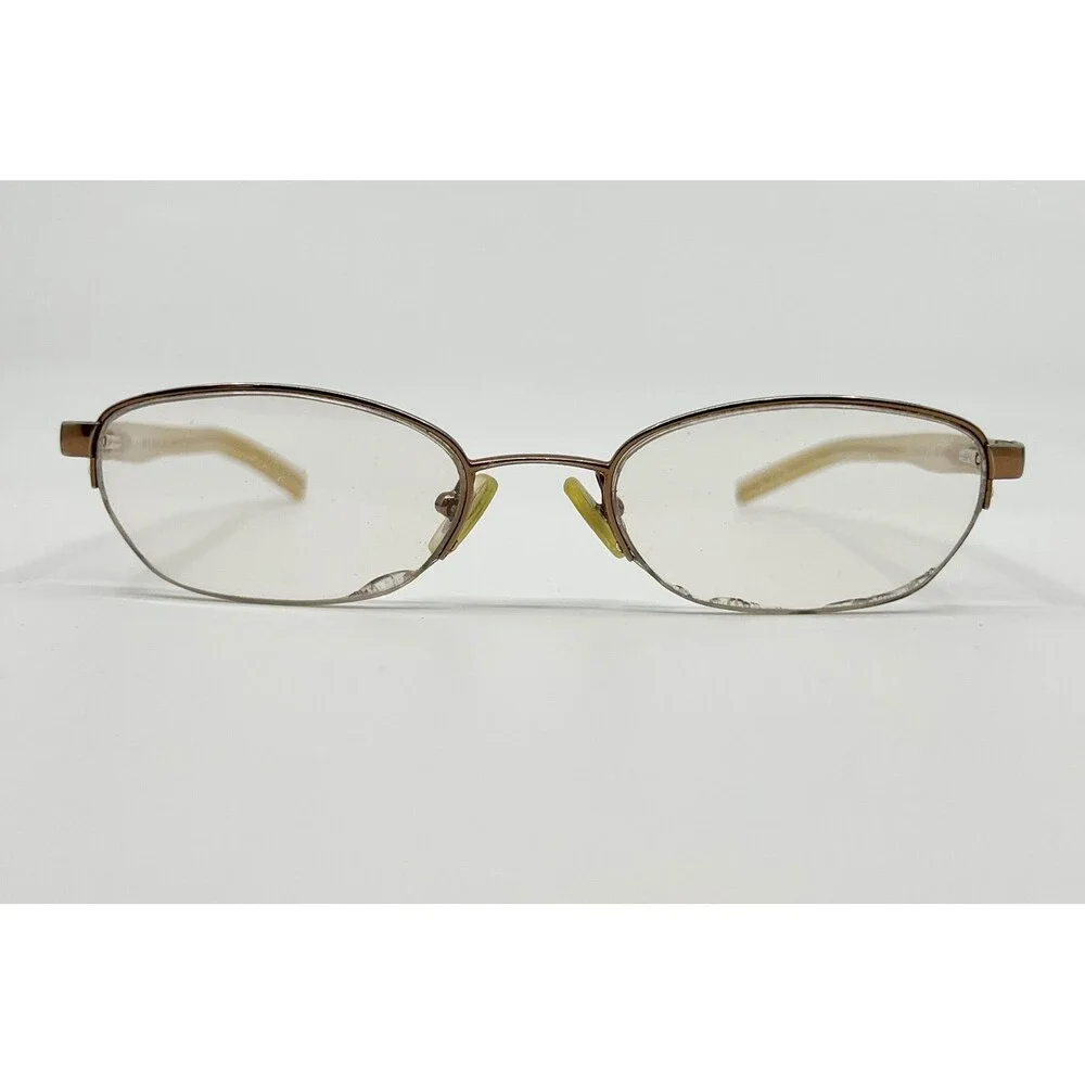 DKNY Eyeglass Frames Womens Gold Bronze Oval DY5514 1015 49-19-130